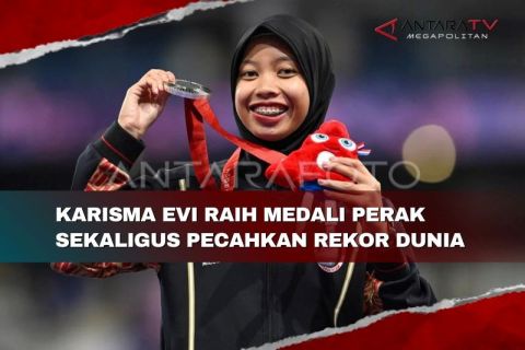 Karisma Evi raih medali perak sekaligus pecahkan rekor dunia