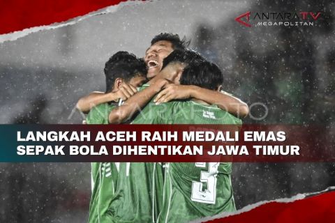 Langkah Aceh raih medali emas sepak bola dihentikan Jawa Timur