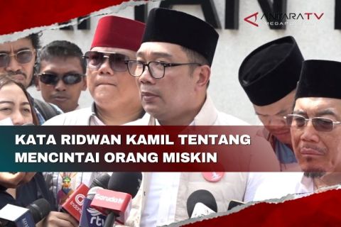 Kata Ridwan Kamil tentang mencintai orang miskin