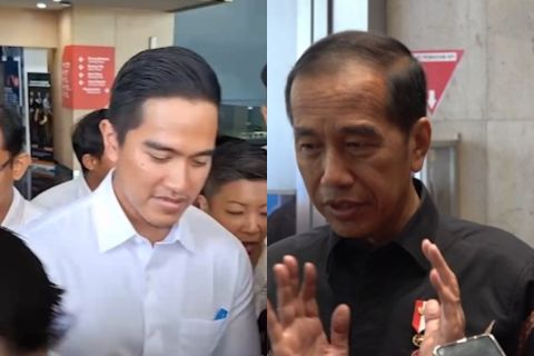 Jokowi beri komentar singkat saat tahu Kaesang datangi KPK