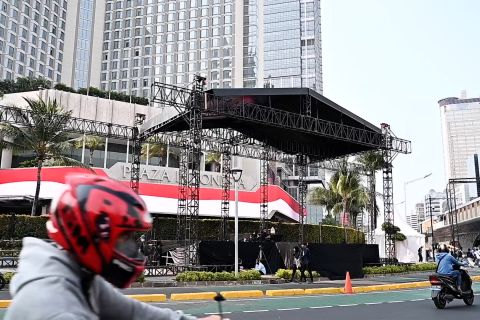 Keamanan hingga panggung hiburan, siap untuk pelantikan presiden