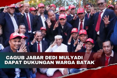 Cagub Jabar Dedi Mulyadi dapat dukungan warga Batak