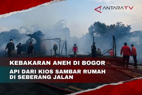 Kebakaran aneh di Bogor, api dari kios sambar rumah di seberang jalan