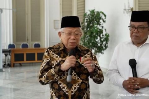 Wapres Ma’ruf Amin tanggapi wacana kabinet gemuk Prabowo-Gibran