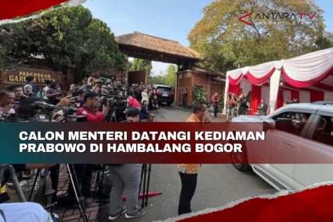 Calon menteri datangi kediaman Prabowo di Hambalang Bogor