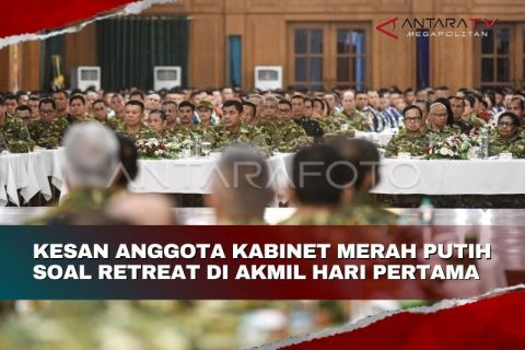 Kesan anggota Kabinet Merah Putih soal retreat di Akmil hari pertama