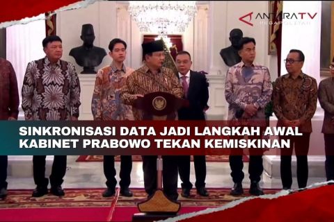 Sinkronisasi data jadi langkah awal Kabinet Prabowo tekan kemiskinan