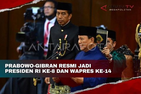 Prabowo-Gibran resmi jadi Presiden RI ke-8 dan Wapres ke-14