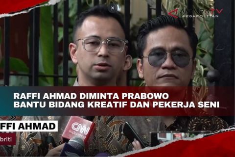 Raffi Ahmad diminta Prabowo bantu bidang kreatif dan pekerja seni