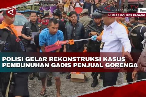 Polisi gelar rekonstruksi kasus pembunuhan gadis penjual gorengan