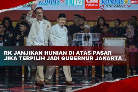 RK janjikan hunian di atas pasar jika terpilih jadi Gubernur Jakarta