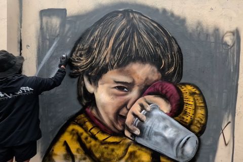 Ada aksi buat mural dan grafiti dukungan terhadap Palestina di Bogor