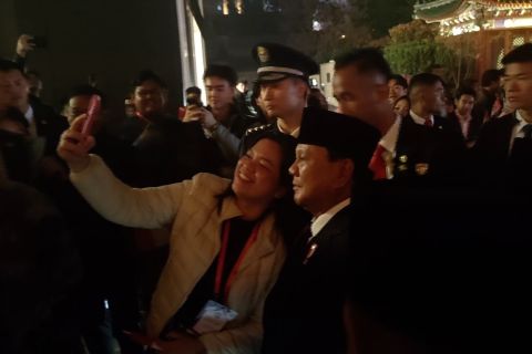 Penyambutan Presiden Prabowo saat kunjungan kenegaraan di China