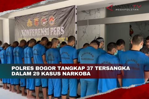 Polres Bogor tangkap 37 tersangka dari 29 kasus narkoba