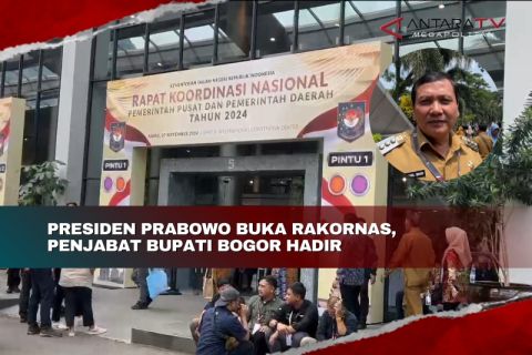 Presiden Prabowo buka Rakornas, Penjabat Bupati Bogor hadir