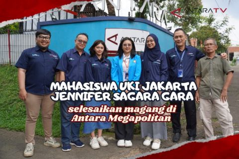 Mahasiswa UKI Jakarta Jennifer Sagaragara selesaikan magang di Antara Megapolitan