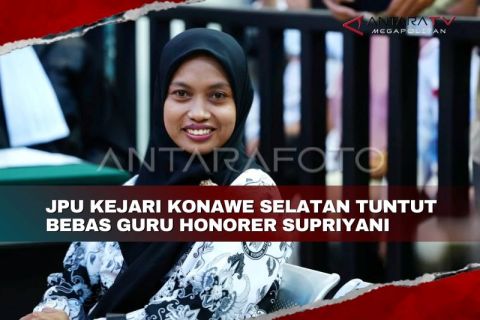 JPU Kejari Konawe Selatan tuntut bebas guru honorer Supriyani