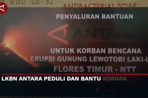 LKBN Antara peduli dan bantu korban erupsi Gunung Lewotobi