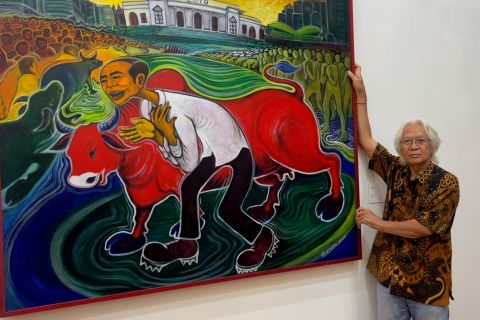 Alasan di balik batalnya pameran lukisan tunggal Yos Suprapto