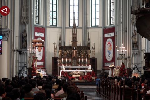 Gereja Katedral Jakarta gelar 3 sesi misa pada Natal 2024