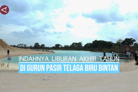 Indahnya liburan akhir tahun di gurun pasir telaga biru Bintan