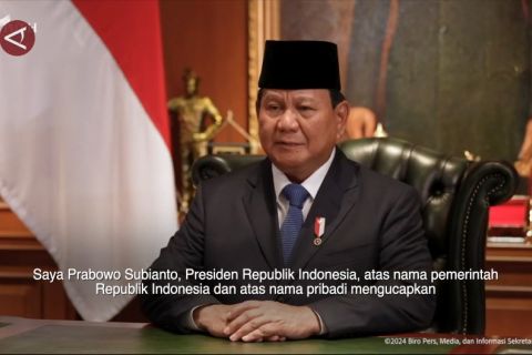 Presiden Prabowo ucapkan Selamat Natal bagi umat Kristiani