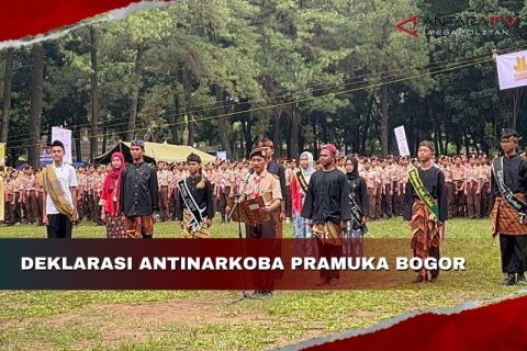 Deklarasi antinarkoba Pramuka Bogor