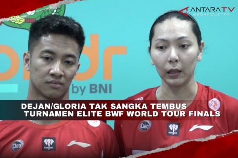 Dejan/Gloria tak sangka tembus turnamen elite BWF World Tour Finals