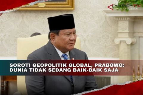 Soroti geopolitik global, Prabowo: Dunia tidak sedang baik-baik saja