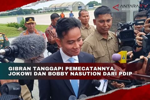 Gibran tanggapi pemecatannya, Jokowi dan Bobby Nasution dari PDIP