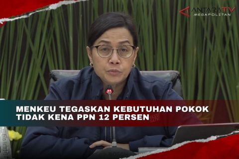 Menkeu tegaskan kebutuhan pokok tidak kena PPN 12 persen