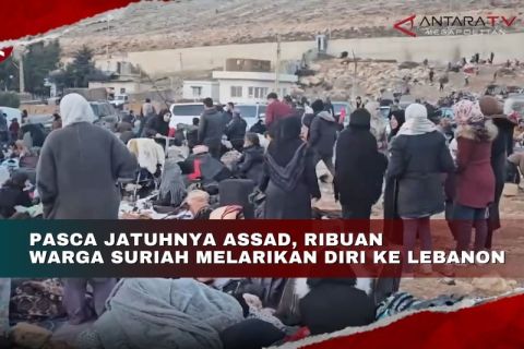 Pasca jatuhnya Assad, ribuan warga Suriah melarikan diri ke Lebanon