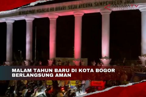 Kemeriahan malam tahun baru di Kota Bogor aman