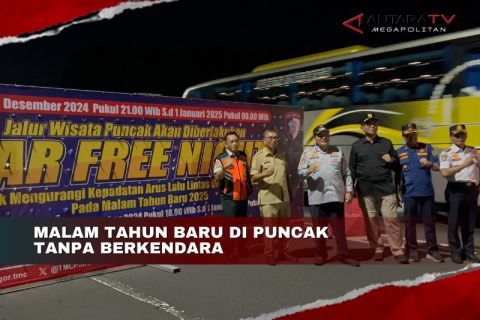 Malam tahun baru tanpa berkendara di Puncak