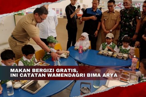 Makan Bergizi Gratis di Kota Bogor, begini catatan Wamendagri