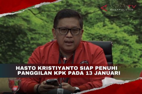 Hasto Kristiyanto siap penuhi panggilan KPK pada  13 Januari