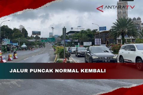 Jalur Puncak kembali normal