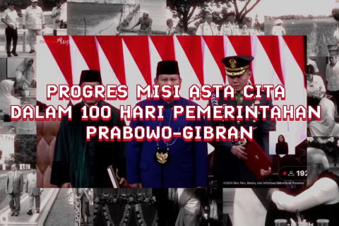 Progres misi Asta Cita dalam 100 hari pemerintahan Prabowo-Gibran