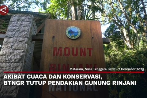 Pendakian Gunung Rinjani tutup karena cuaca buruk
