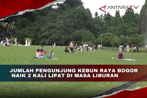 Jumlah pengunjung Kebun Raya Bogor naik 2 kali lipat di masa liburan