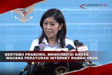 Bertemu Prabowo, Menkomdigi bahas wacana peraturan internet ramah anak