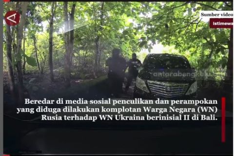 Aksi penculikan dan perampokan WN Ukraina oleh geng WN Rusia di Bali - VIDEO