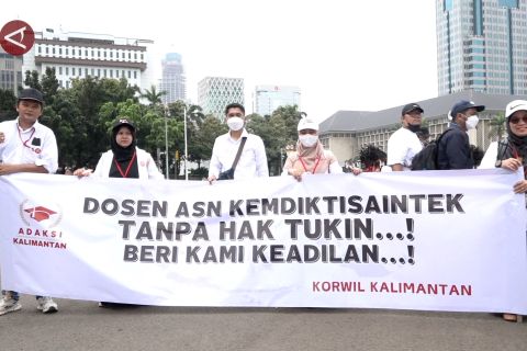 Gelar aksi demo, para dosen ASN harapkan atensi Presiden soal tukin