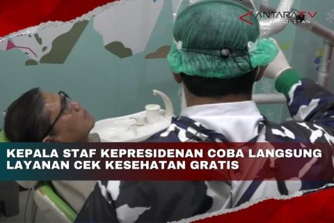 Kepala Staf Kepresidenan coba langsung layanan cek kesehatan gratis