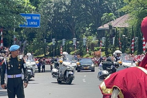 Momen upacara kenegaraan sambut Presiden Erdogan di Istana Bogor - VIDEO