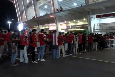 Dukungan bagi timnas mengalir di GBK jelang laga kontra Bahrain