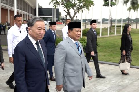 Presiden Prabowo lepas kepulangan Sekjen PKV dari Lanud Halim