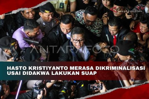 Hasto Kristiyanto merasa dikriminalisasi usai didakwa lakukan suap