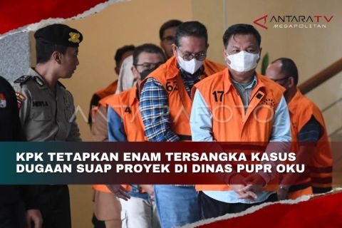 KPK tetapkan enam tersangka kasus dugaan suap proyek di Dinas PUPR OKU