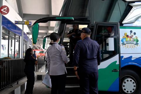 Pengecekan kelaikan seluruh bus AKAP di Terminal Mengwi